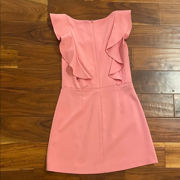Elegant Pink Ruffle French Connection Dress - Picture 3 of 3